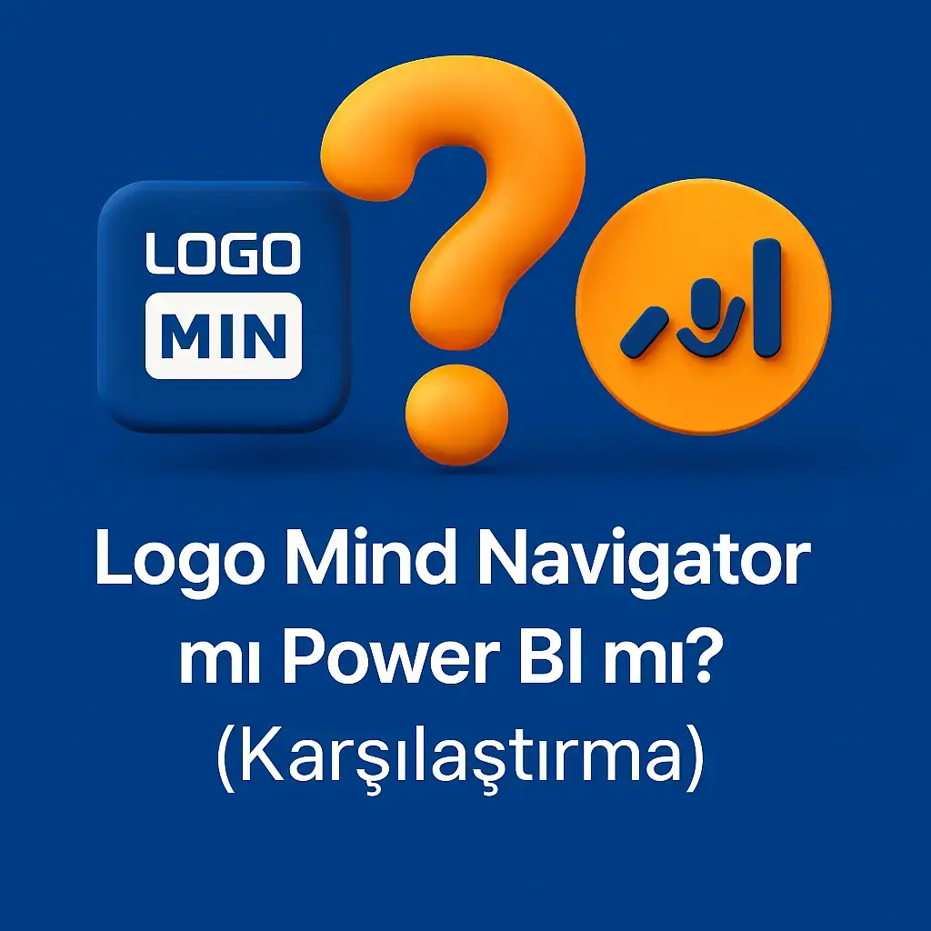Logo Mind Navigator ve Power BI karşılaştırma görseli – veri analizi araç kıyaslama thumbnail’i