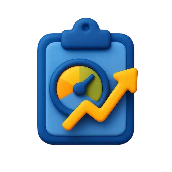 Performans izleme ikonu – KPI takip ve performans değerlendirme